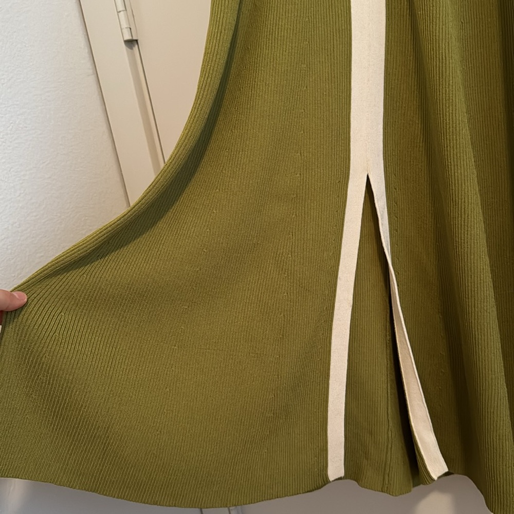 SANDRO Knit Maxi Dress with Front Slit - Picture 8 of 10
